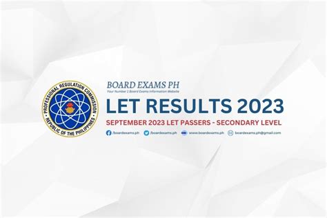 let passers 2023 secondary|September 2023 LET Result: Secondary level list of passers.